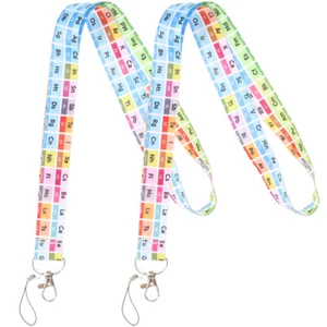 2 Pcs Educational Lanyard Keychain Short Lanyards for Cell Phones - Zdjęcie 1 z 12