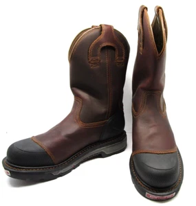 Justin Herren WK2152 Warhawk II 11" Braun Wasserdicht Nano Comp Zehe Arbeitsstiefel 12D - Bild 1 von 12