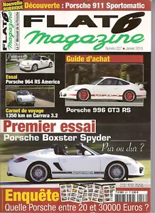 FLAT 6 227 PORSCHE 987 BOXSTER SPYDER 964 RS AMERICA 996 GT3 RS 356 A POLIZEI - Bild 1 von 2