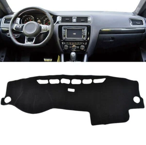 Center Dashboard Mat Cover Pad Black For Jetta Vento MK6 2011-2018 2014 LHD - Picture 1 of 4