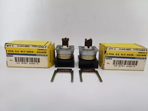 INTERRUPTOR SELECTOR CUADRADO D 9001-LSSA-2 2 POSICIONES S.S. SIN PERILLA SERIE A (LOTE 2) NUEVO EN CAJA - Imagen 1 de 6