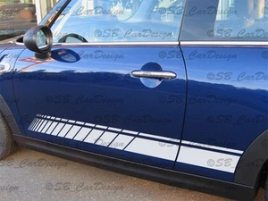 Side-Stripes Aufkleber Seitenstreifen f. MINI COOPER S F56 F57 One Works Jack GP - Picture 1 of 2