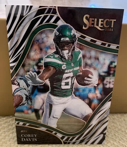 2021 Panini Select ZEBRA PRINT Corey Davis Field Level - Picture 1 of 6