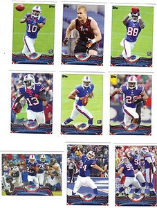 2013 Topps Buffalo Bills Team Set Fred Jackson Steve Johnson Manuel Woods RC 13