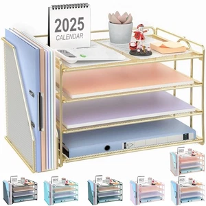 4-Tier Paper Organizer With Magazine Holder, Desk Organizers and Accessories,... - Bild 1 von 7
