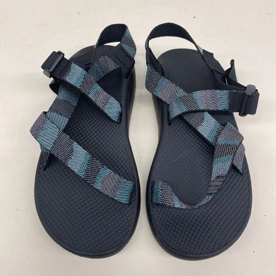 CHACO Z/Cloud 可调肩带缓冲凉鞋男式 11 码黑色蓝色 — 第 1/4 张图片