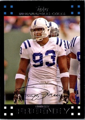 2007 Topps Dwight Freeney #257 Indianapolis Colts Football Card - Image 1 of 2