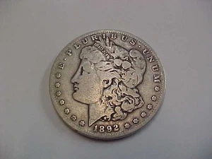 915) 1892 S Morgan Silver Dollar - VG - Starts at $65.00 - Picture 1 of 6