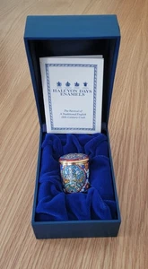 LTD ED Halcyon Days Enamel 32mm Trinket Box York Minster Stained Glass Windows - Picture 1 of 8