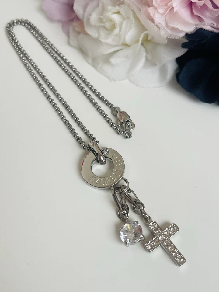 Collana Morellato Happy Charm Croce E Cristallo - Immagine 1 di 4