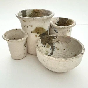 4 in 1 Studio Pottery Planter Artisan Made Signed B. Jones Small Indoor plants - Picture 1 of 9