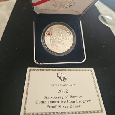 2012-P Star Spangled Banner Commemorative Silver Dollar Uncirculated #C03 - Image 1 of 4