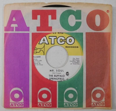 BUFFALO SPRINGFIELD Mr Soul, Bluebird ATCO 45 psych neil young stephen stills - Image 1 of 3