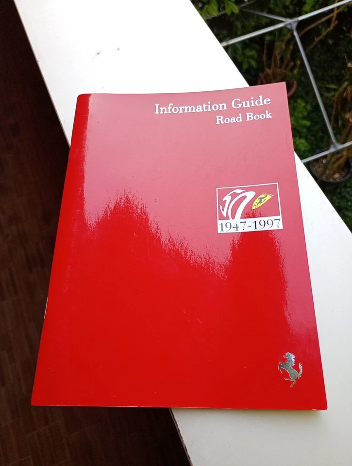 1997 , Ferrari 50th Anniversary,1947/1997-Information Guide Road Book (50 pages) - Immagine 1 di 4