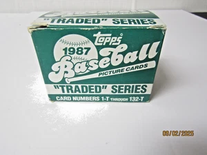 1987 Topps MLB Baseball Traded Series Complete 132-Card Factory Set - Bild 1 von 6