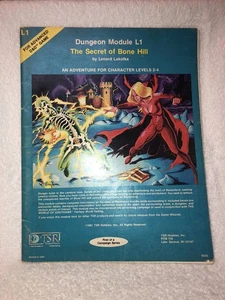 Vintage L1 Module Secret of Bone Hill AD&D Dungeon 9045 1981 Good/Good +Complete - Picture 1 of 5