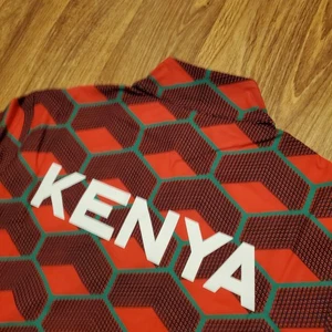 Nike Kenya Pro Elite Track Jacket Men Small Full Zip Red Green Geometric Podium - Picture 1 of 8
