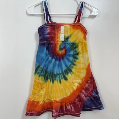 Vintage Limited Too Rainbow Tie-Dye Tank Top Sundress Girl Size XL - Image 1 of 4