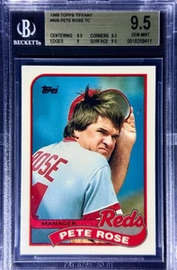 🔥 1989 Topps Tiffany - Lista di controllo squadra PETE ROSE #505 - BGS 9,5!! - Foto 1 di 2
