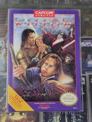 Willow Nintendo NES 1989 100% Complete CIB Cartridge Manual Box Authentic TESTED - Image 1 of 4