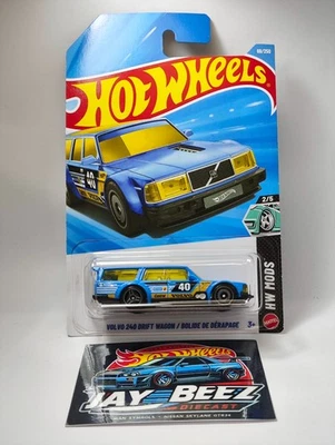 Hot Wheels 2026 NEW Case C Volvo 240 Drift Wagon Blue LC(Promo Combine Shipping) - Image 1 of 3