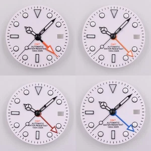 29mm Sterile Dial NH34A GMT Watch Hands Fit NH34 Movement Luminous Watch Dial - Picture 1 of 20