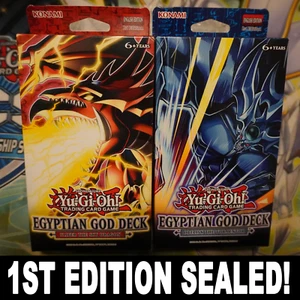 YuGiOh Dios Egipcio Mazo Slifer y Obelisco 1ª EDICIÓN ¡Mazo Estructura Sellado! - Imagen 1 de 1
