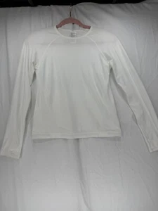 Athleta Girl Size L, 12 L White Power Up Seamless Long Sleeve Top - Picture 1 of 11