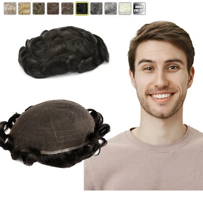 Система замены человеческих волос GEX Toupee для мужчин All Swiss Lace шиньоны - Изображение 1 из 4