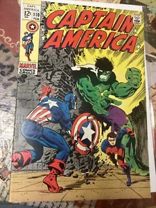 Captain America 110 1968 1st Rick Jones as 4th Bucky 1st Madame Hydra - Picture 1 of 14