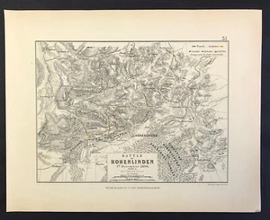 Battle Military Map of Hohenlinden 3rd December heet 2 French vs Austrians 1800 - Picture 1 of 3