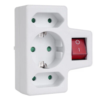 Enchufes Schuko / Euro - Con Interruptor Maclean Energy - Imagen 1 de 3