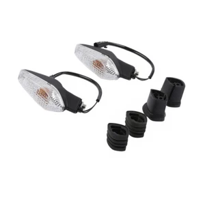 Front Turn Signal Lamp Black 1pair 2pcs Fit For Ducati Monster 796 2002-2014 - Picture 1 of 8