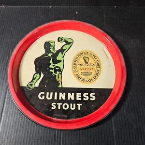 Vintage Guinness Stout Beer Tray green strong man - Picture 1 of 5