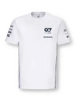 Camiseta blanca del equipo Scuderia Alpha Tauri 2023 Foto 1 de 2