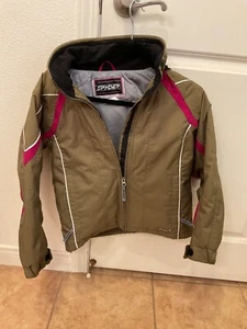 Kids Spyder Brand Winter Rain Snow Unisex Zip Jacket Size 10 - Picture 1 of 3