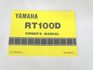 Yamaha RT100D Owners Manual NOS 1991 3UL-28199-12 - Picture 1 of 3