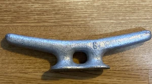 8" SOLID Base Galvanized Cleat NEW Dock edge wharf Cleats Rope Sea Dog NEW - Picture 1 of 4