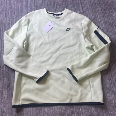 Nike Sudadera Para Hombres XL Verde Ropa Deportiva Tecnología Polar Cuello Redondo Polar Pullover Foto 1 de 4