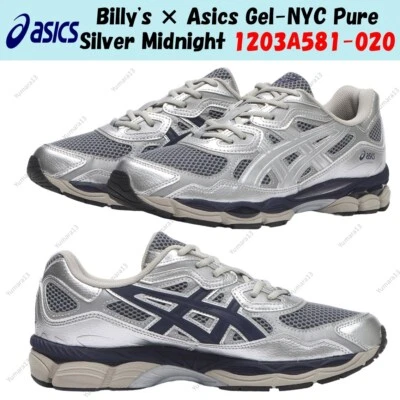 Billy's × Asics Gel-NYC Pure Silver Midnight 1203A581-020 taglia uomo - Immagine 1 di 4