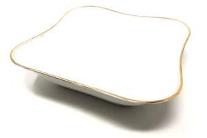 Walküre Porzellan Schale / Schüssel mit Goldrand - ca. 20,5 x 20,5 x 5 cm groß - Bild 1 von 4