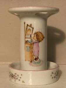 Portaspazzolino vintage Betsey Clark ceramica Hallmark 1976 bagno CARINO! - Foto 1 di 3