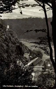 KARLSHAFEN ~1950/60 Weserbergland Blick vom Karlsplatz alte Postkarte ungelaufen - Picture 1 of 2