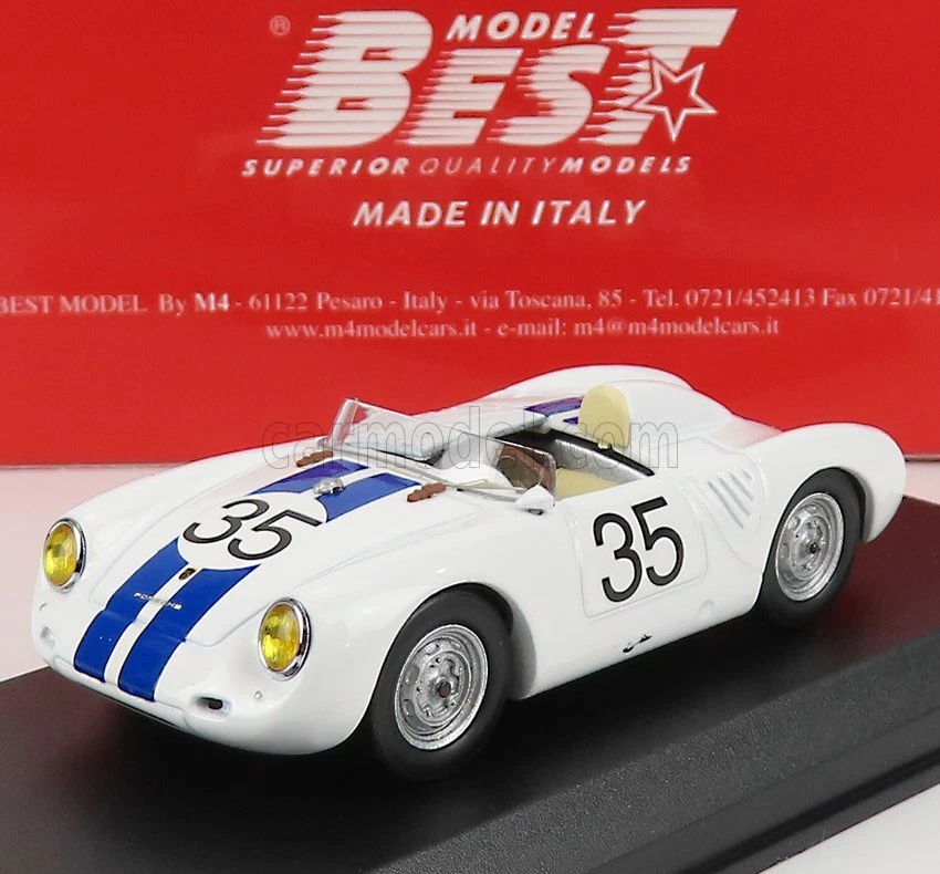 1 43 BEST Porsche 550 Rs Spider #35 Le Mans 1957 Hugus G.De Beaufort BE9619-2