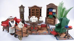 PLAYMOBIL VINTAGE 5320 SALA DA PRANZO-VITTORIAN MANSION CASA DELLE BAMBOLE 5300-COMPLETO-ECC - Foto 1 di 3