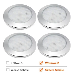 4x LED 12 Volt Lampa kuchenna Kamper Łódź Lampa sufitowa Oświetlenie szafki - Zdjęcie 1 z 37