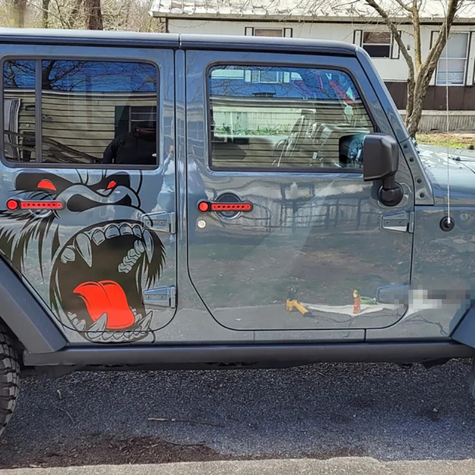 Calcomanía auto ventana lateral derecha/capucha horror mono tótem coche pegatina vinilo gráfico Foto 1 de 4