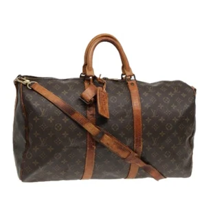 LOUIS VUITTON Monogram Keepall Bandouliere 50 Boston Bag M41416 LV Auth bs18594 - Picture 1 of 23