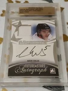 2014-15 ITG Ultimate Memorabilia Aaron Ekblad Future Stars AUTO PATCH RC 6/15 - Bild 1 von 3
