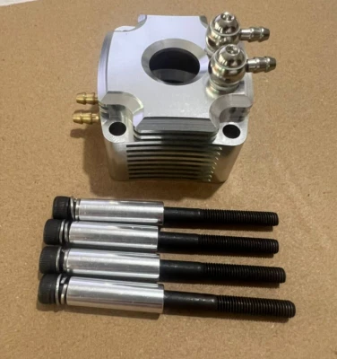 90 degree nipple water jacket out for 26cc Zenoah engine -purple rc boat p508 - Image 1 of 4